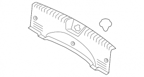 Trunk opening trim Kia Forte 4d 14-16