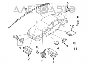 Steering cable Ford Flex 09-12 prerest