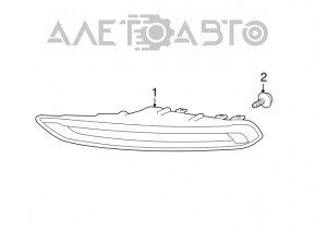 Daytime running lights DRL right Porsche Macan 15-18 sand