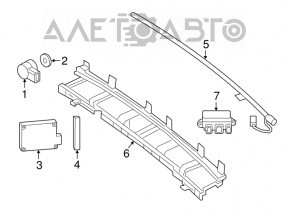 Blind Spot Sensor BSM left Mercedes CLA 14-19 chip broken