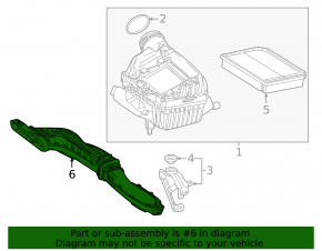 Air duct from the air intake Mercedes A-class V177 19-22 M260 4 parts