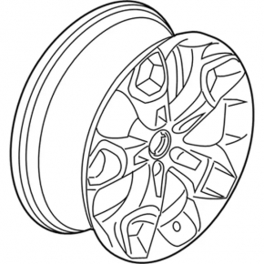 Wheel disk R19 Ford Escape MK3 13-19 curb