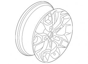 Wheel disk R19 Ford Escape MK3 13-19 curb