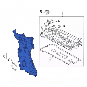 Ford Escape 13-19 2.0T Front Engine Cover