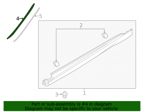 Right windshield molding for Ford Focus mk3 11-18 USA