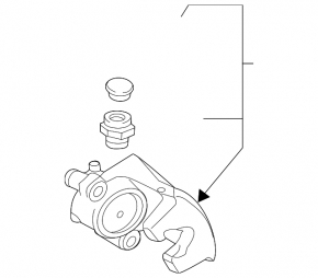 Front right caliper assembly for Land Rover Range Rover Velar 18-20, 1 piston, 325mm