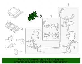 Ford Escape MK4 2010 hybrid power distributor