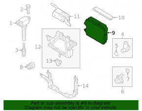 Block ECU engine computer Mazda 3 14-16 BM 2.0