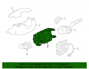 Jaguar F-Pace X761 17- Steering Column Shifter Housing