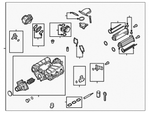 Compressor assembly Porsche Cayenne 958 11-17 Hybrid with throttle valves and intercoolers