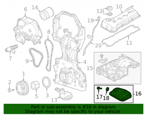 Oil pan Nissan Pathfinder 13-20 2.5h