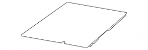 Black trunk floor mat for Volkswagen ID.4 23-25