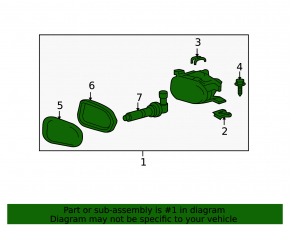 Fog lamp PTF right Mercedes W211 prerest