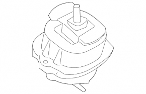 Right engine mount for BMW X5 F15 16-18 plug-in