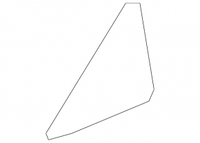Door trim side triangle front left Chevrolet Camaro 16-