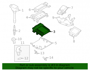 Nissan Murano 25-26 engine computer ECU unit