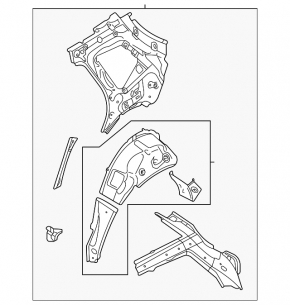 Quarter wing rear left VW Taos 22-25