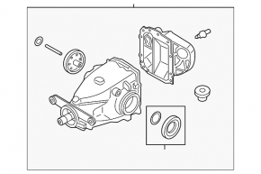Rear differential gearbox BMW 3 G20 20-24 B58 AWD M-Sport
