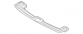 Volvo XC60 18-23 black boot opening trim with chrome mouldings