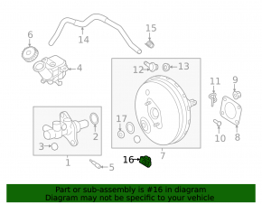 Mitsubishi Eclipse Cross 18- Brake Booster Sensor