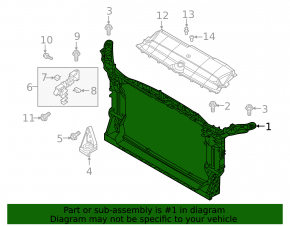 TV panel radiator Audi A6 C8 19-