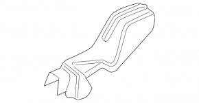 Cover for folding backrest left Audi Q7 4L 10-15 beige