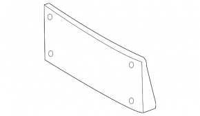 Front bumper license plate holder for BMW 4 Series F32/33/36 14-20 M Pack
