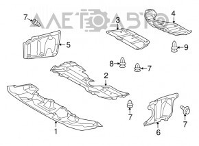 Rear engine guard for Toyota Prius 30 10-15