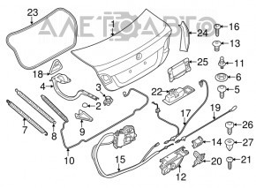 BMW 5 F10 11-16 Trunk Lid Seal