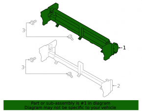 Radiator deflector blinds Subaru Outback 20- with motor