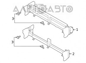 Subaru Legacy 20-25 radiator deflector blinds with motor