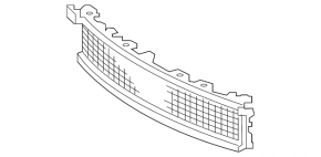 Lower grille of the front bumper Lexus IS 14-16 prerest