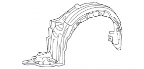 Front left fender liner for Lexus Hs250h 10-12