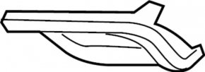 Front bumper grille left Infiniti QX30 17- AWD for parking sensors