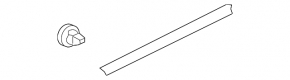 Door seal rear left Honda Accord 13-17 lower