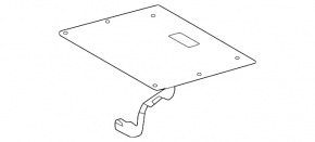 Airbag seat lower right Toyota Venza 21- under ventilation, rusty
