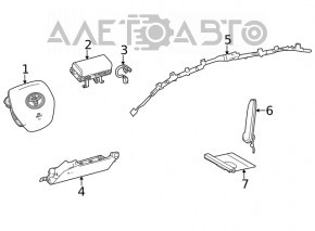 Airbag seat lower right Toyota Venza 21- under ventilation, rusty