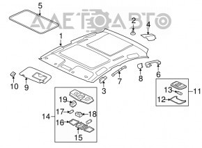 Ceiling handle left Mitsubishi Outlander Sport ASX 10-23