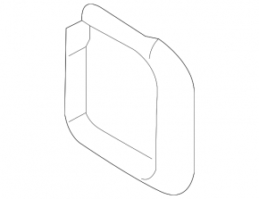 Right cruise radar housing VW Touareg 15-17