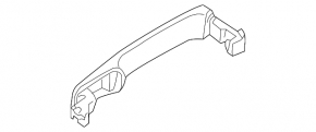 Door handle outer front right keyless Nissan Murano z50 03-08