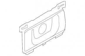 Audi Q5 80A 18-24 beige rear lower center console trim for USB Hub