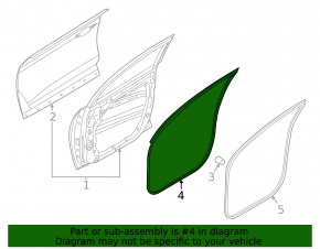 Hyundai Tucson 22-24 front left door seal