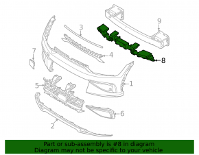 Kia EV6 22-24 GT, GT-Line Front Bumper Absorber