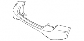 Rear bumper bare Hyundai Elantra 21-23 N Line