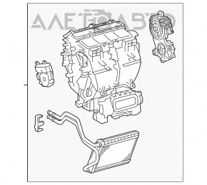 Heater assembly Toyota Highlander 14-19 for air conditioning