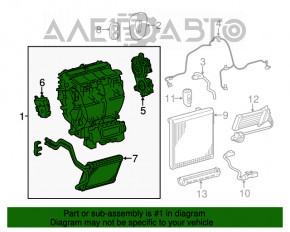 Heater assembly Toyota Highlander 14-19 for air conditioning