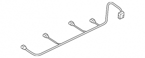 Wiring of rear bumper Audi A4 B8 08-12 prerest for parking sensors