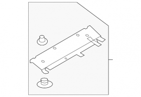 Boot floor fastening Audi A4 B8 08-16 sedan