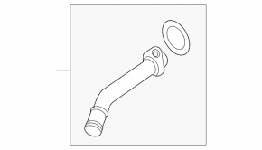 Cooling pipe metal Porsche Panamera 10-16 4.8 short