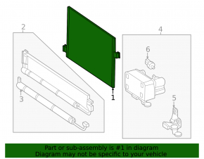 Air conditioning radiator condenser Mercedes EQE SUV-class X294 23-25